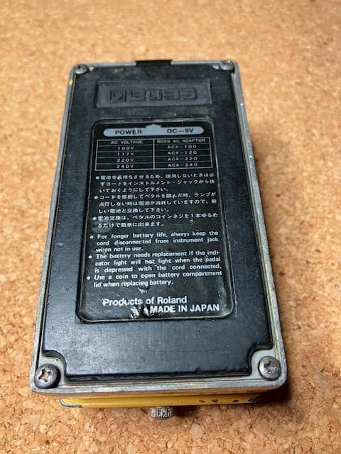 銀ネジ　BOSS Over Drive OD-1 /　1980年4月製