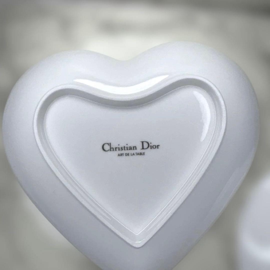 新品　クリスチャンディオール ハート　ロゴ　リボン　プレート　2枚