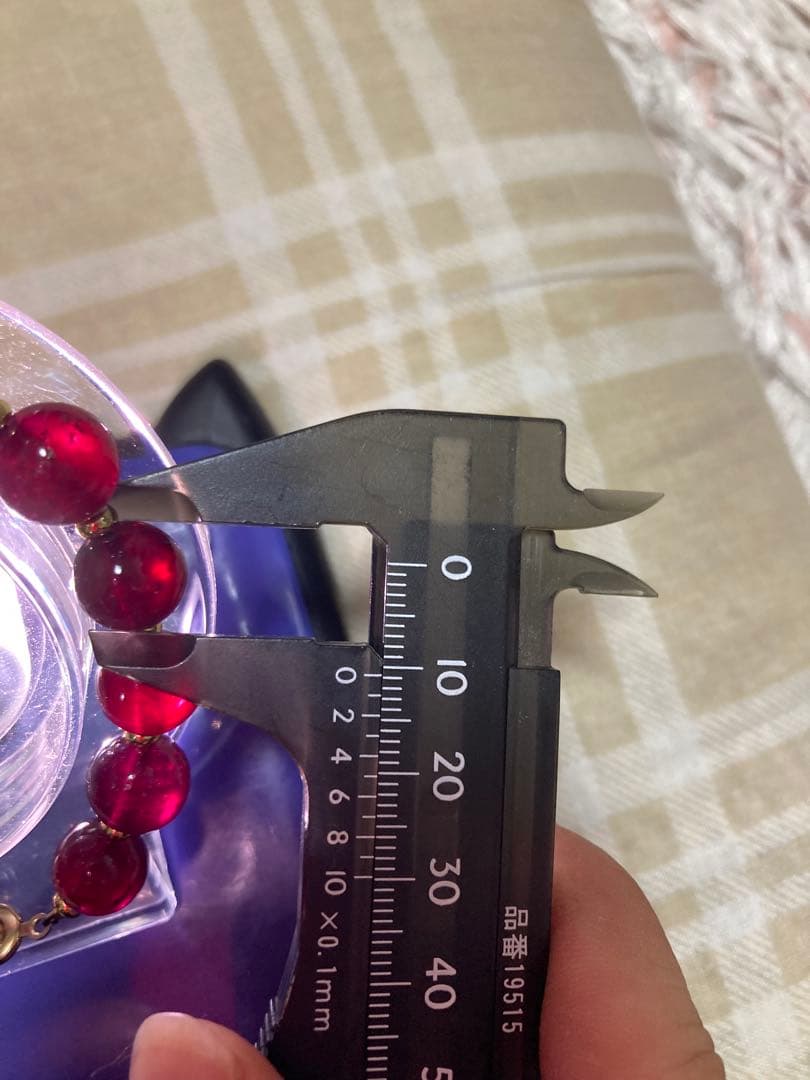 ⭐️希少真っ赤　ルビーブレスレット　ルビー天然石コランダム　パワーストーン　大玉