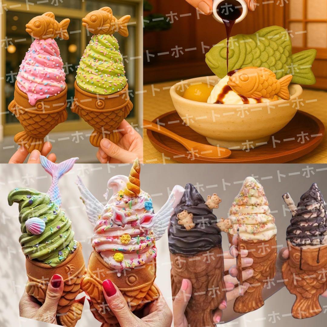 【新品・送料無料】ぱっくんたい焼き　鉄板　業務用　口開き　LPG プロパンガス