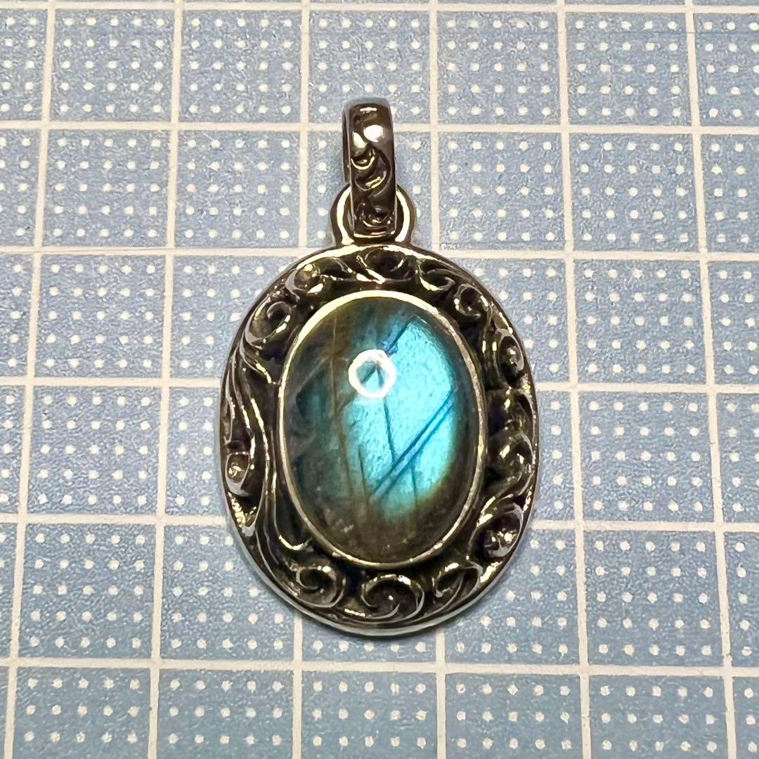 SAAD シルバー925 ラブラドライト ペンダントトップ