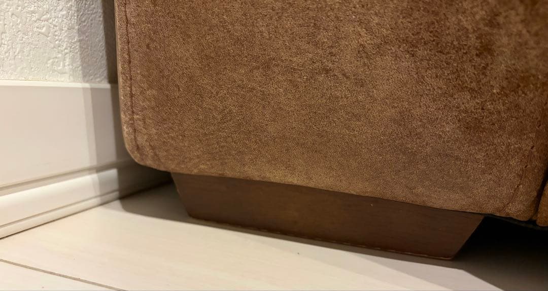 【送料費のみでの販売】ブラウン オイルレザー キャメル 3人掛けソファ