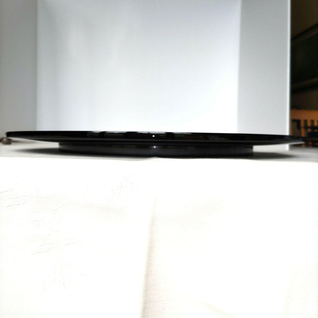 輪島塗　慶塚　溜塗り　盛器大　高さ2.5cm　新品