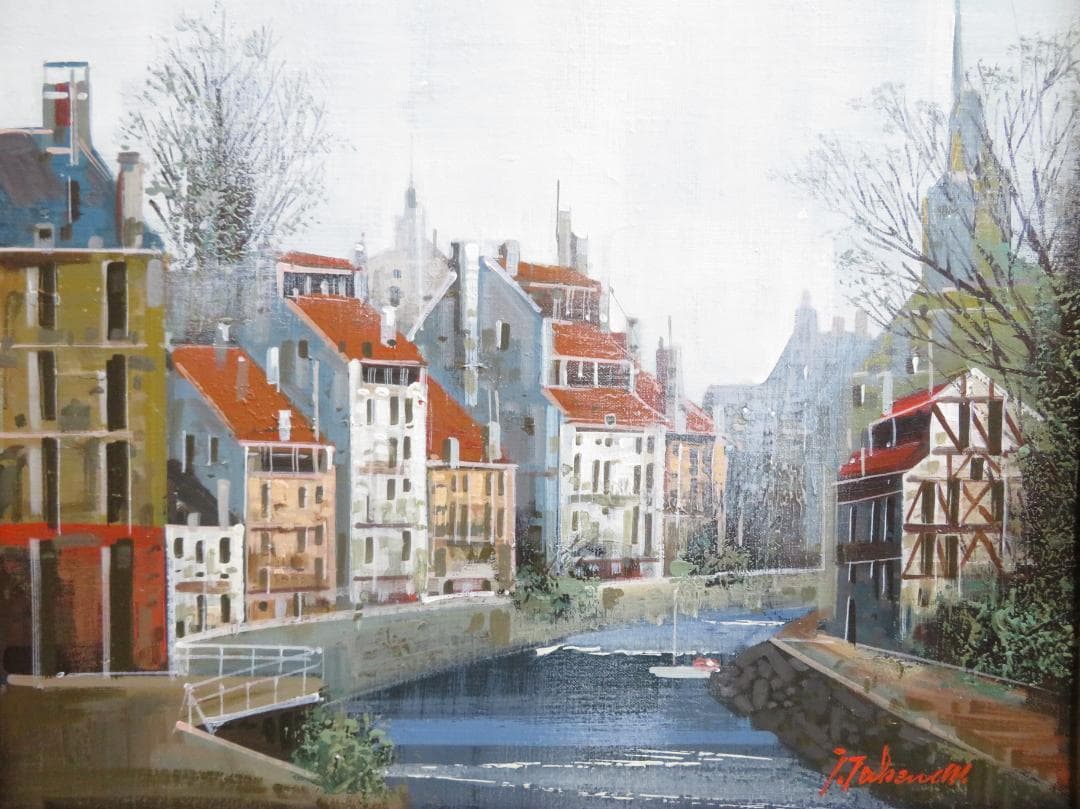 竹内 敏彦　「ストラスブール」 油彩　F6号　元一創会会員 日美連会員 帝美卒