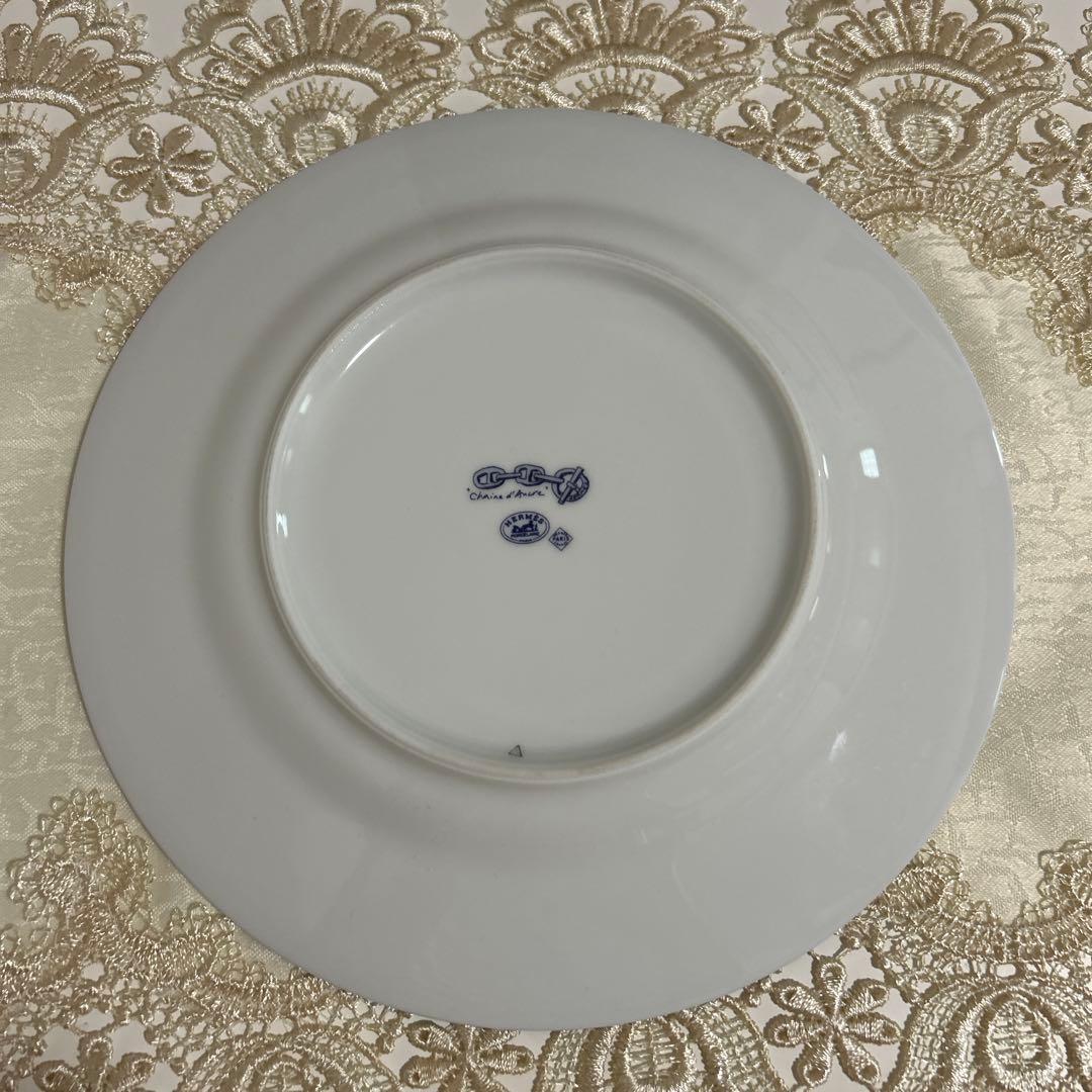 エルメス　シェーヌダンクルプレート　ブルー