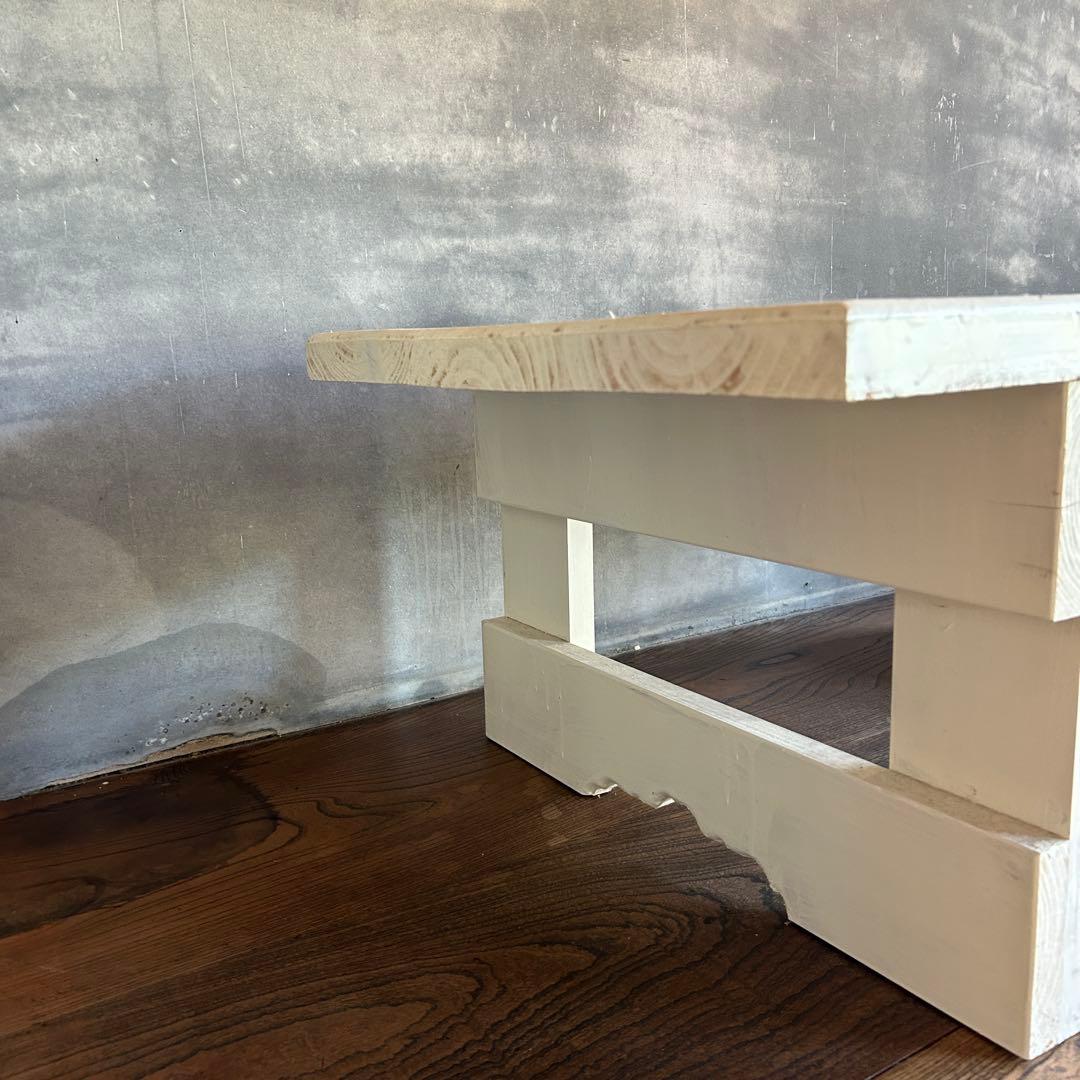 アンティーク　机　古道具　北欧　ヴィンテージ　白