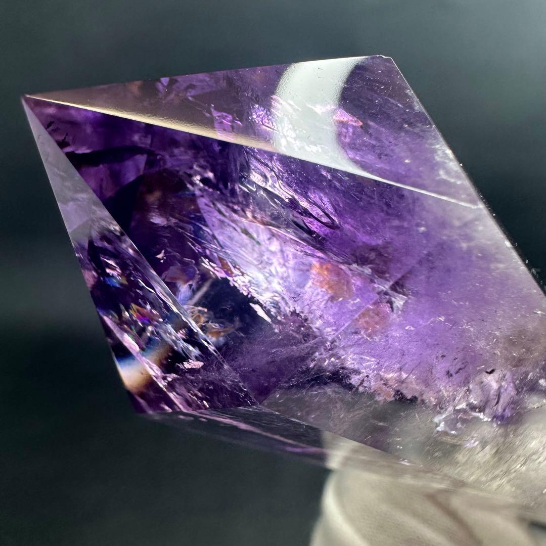 爆レア❗️ロマネサイト アメジストナチュラルポイントワンド ファントム A938