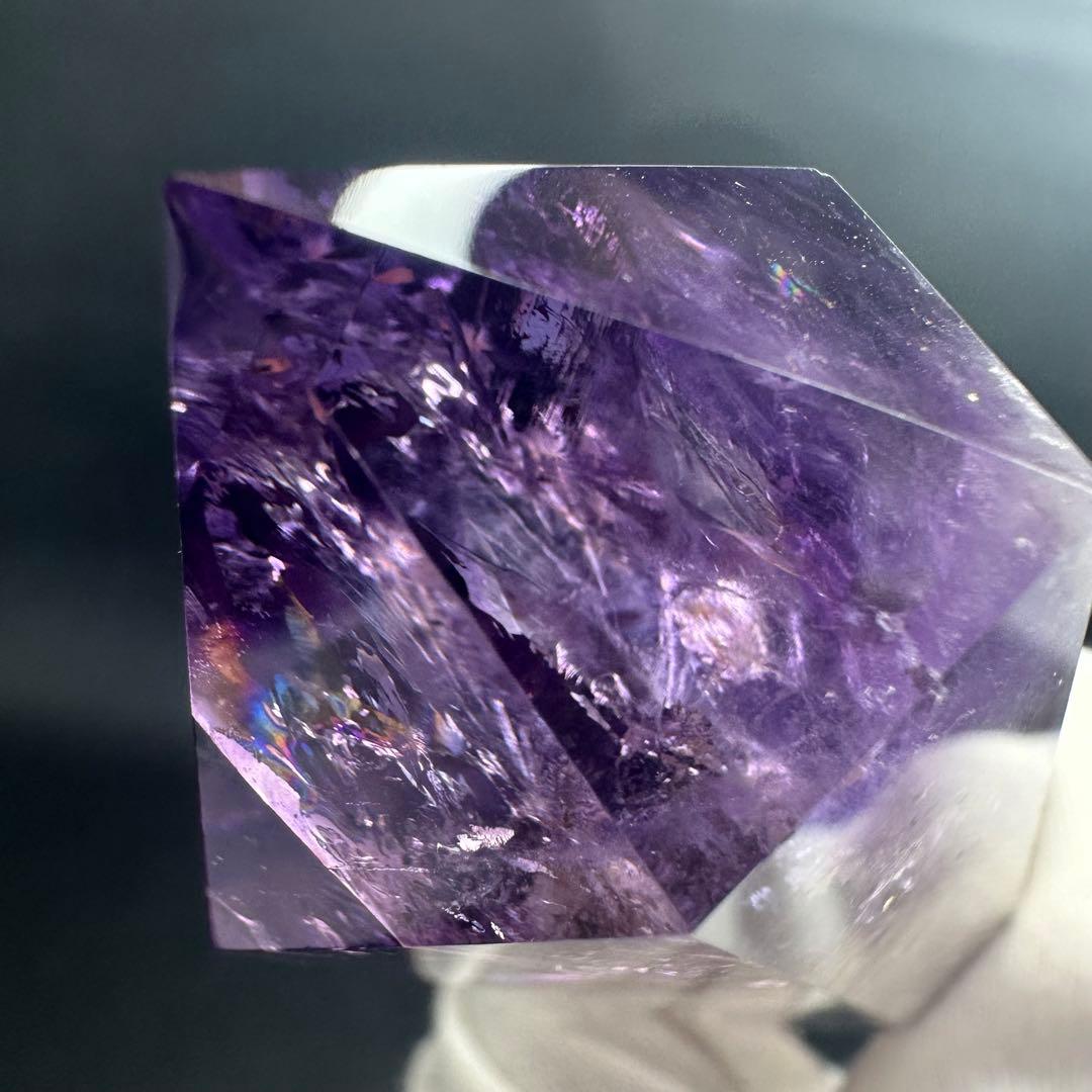 爆レア❗️ロマネサイト アメジストナチュラルポイントワンド ファントム A938