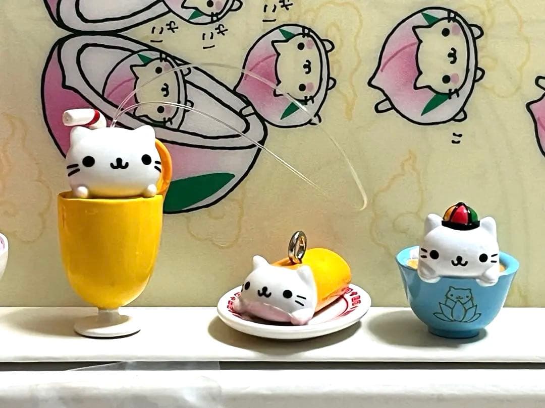 希少 当時物 サンエックス にゃんにゃんにゃんこ にゃんこ飯店 マスコット　７点