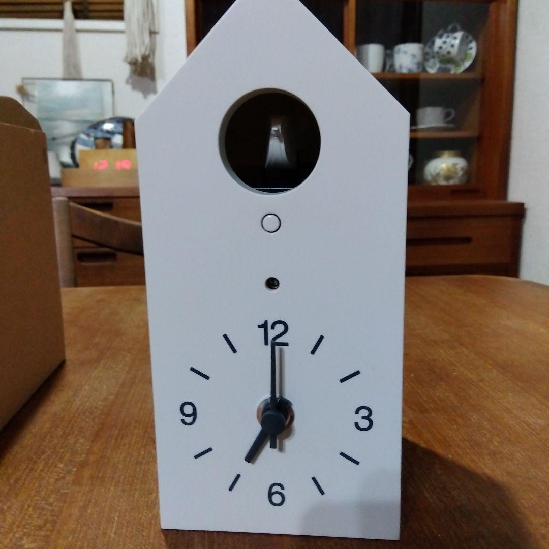 未使用　無印良品　鳩時計　ホワイト