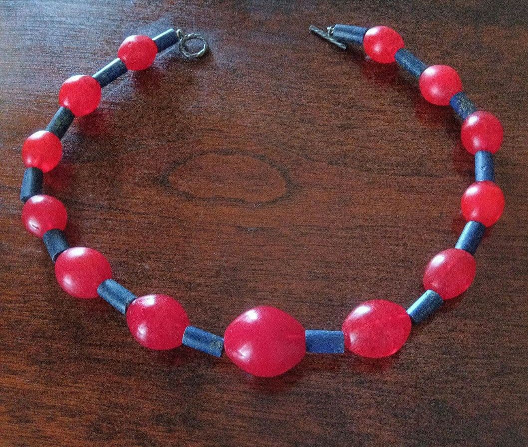 アンティークトンボ玉/エチオピアンチェリー