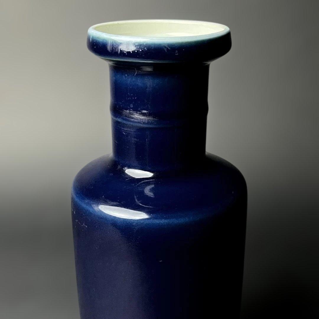 唐物 瑠璃釉棒槌瓶 大清康煕年製 款 中国美術 古玩 SH32