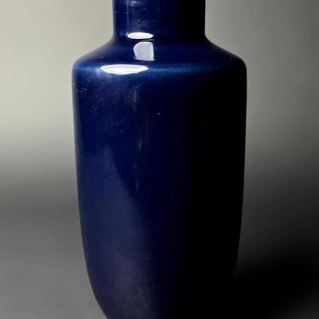 唐物 瑠璃釉棒槌瓶 大清康煕年製 款 中国美術 古玩 SH32