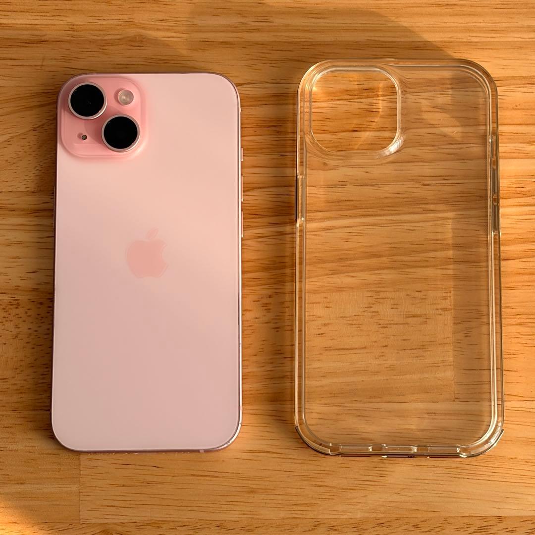 【Ran】Apple iPhone 15 ピンク 256GB 本体 ケース