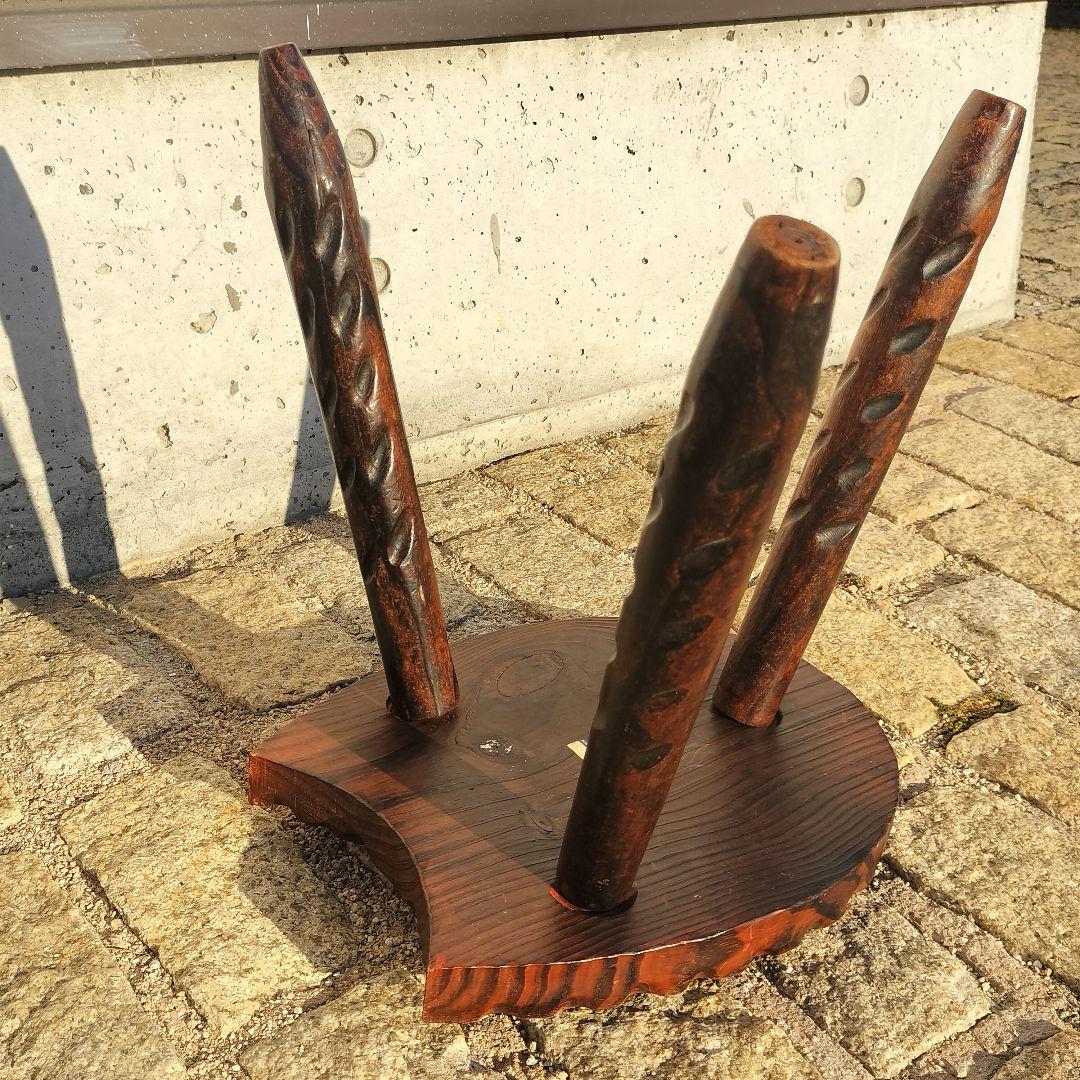 ヴィンテージ スツール ハラコ革