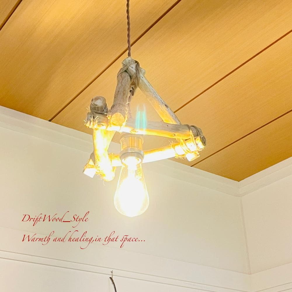 流木インテリア 流木シェード ペンダントライト 照明 LED 間接照明 N57