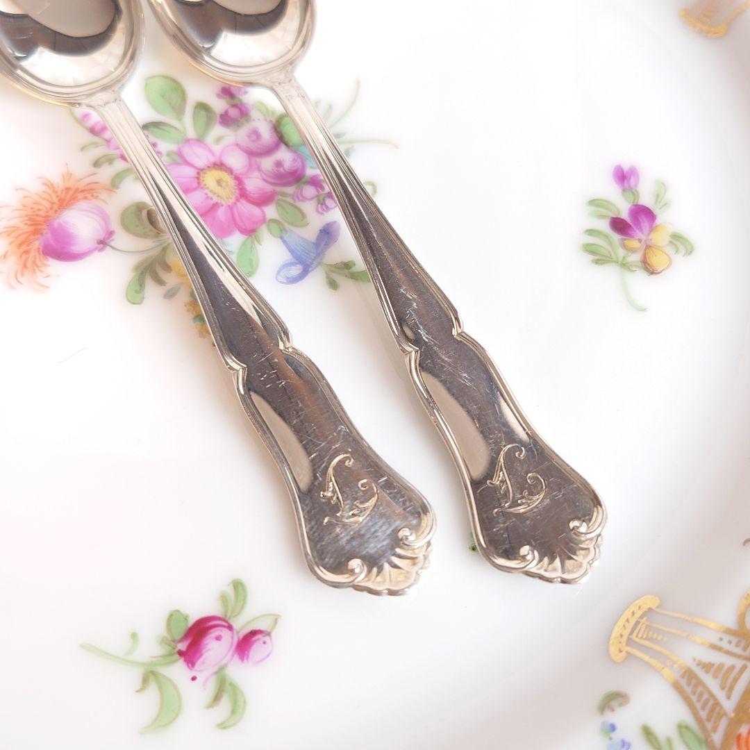 ノルウェー製　純銀　ティースプーン　2本組