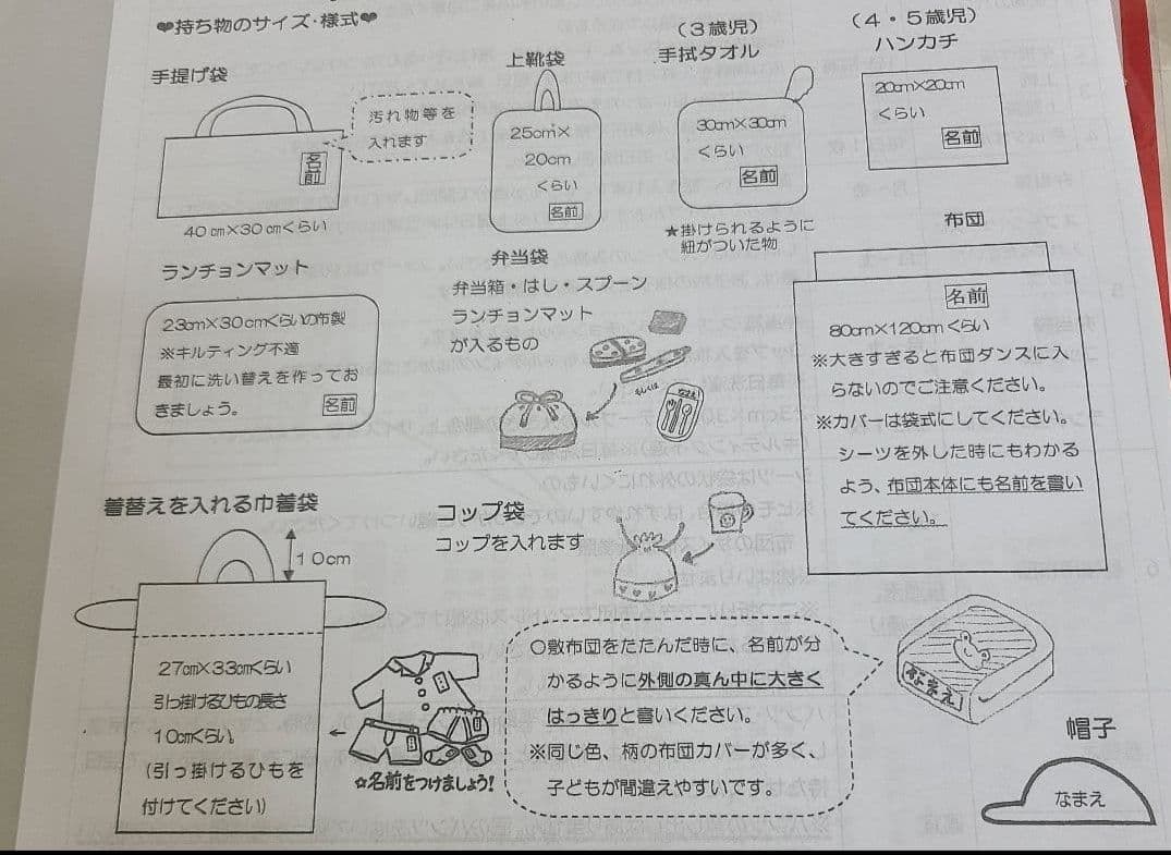 【あやか】白色地はたらく車柄　4点&電車柄3点セット