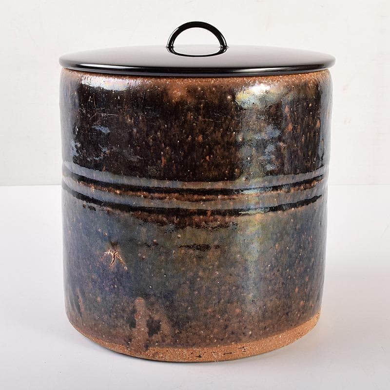 茶道具　古瀬戸　江戸初期　口禿手　一重口水指　澤田常安極め箱　M　R7571