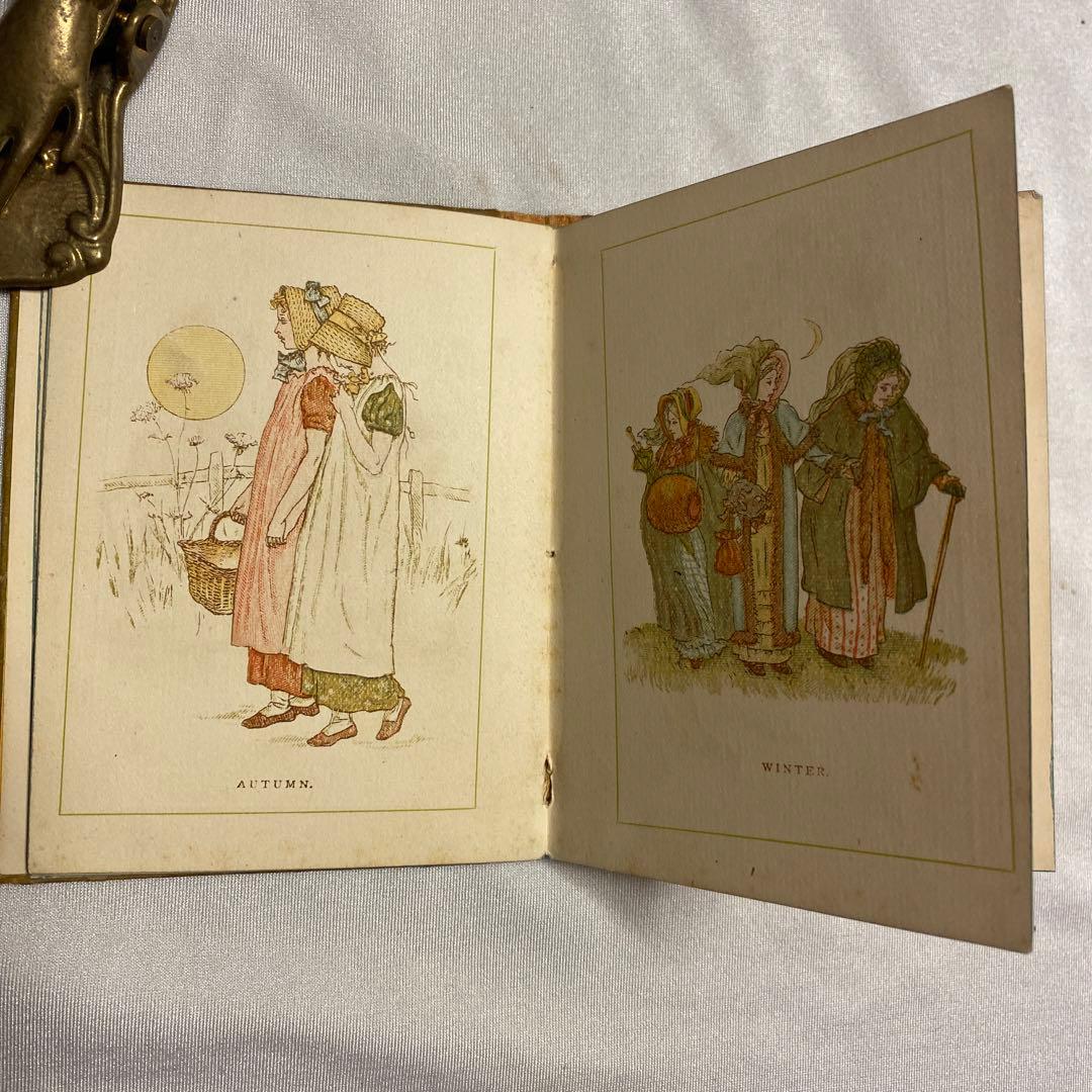 1886年　年鑑カレンダー　ケイト・グリーナウェイ　アンティーク　ヴィンテージ