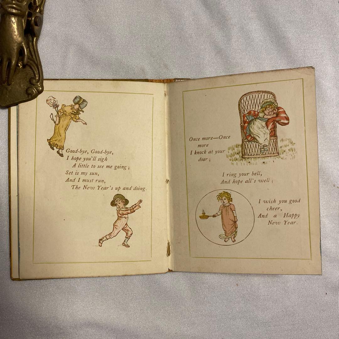 1886年　年鑑カレンダー　ケイト・グリーナウェイ　アンティーク　ヴィンテージ