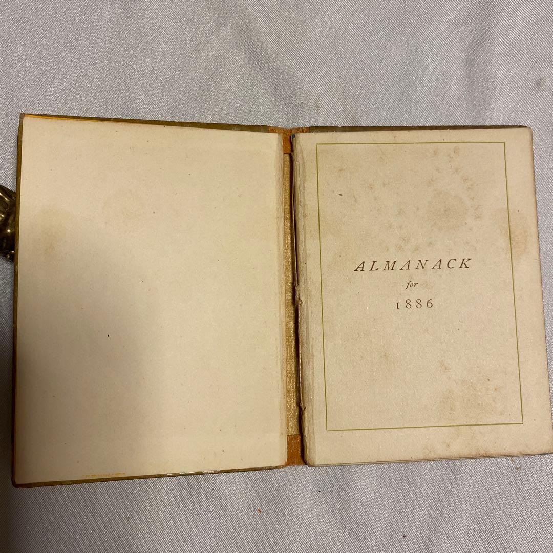 1886年　年鑑カレンダー　ケイト・グリーナウェイ　アンティーク　ヴィンテージ