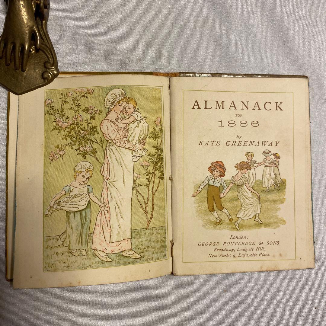 1886年　年鑑カレンダー　ケイト・グリーナウェイ　アンティーク　ヴィンテージ