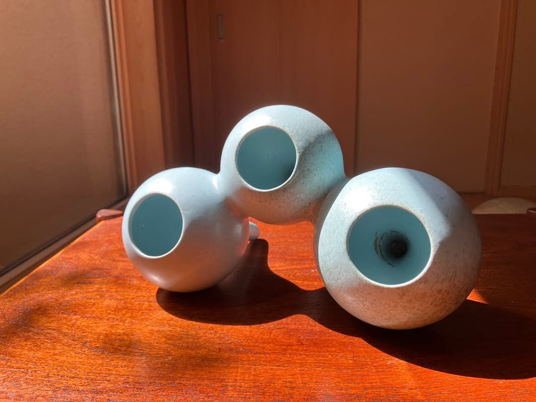 フラワーベース　JAPANビンテージ　モダンアート　陶器　花器　インテリア