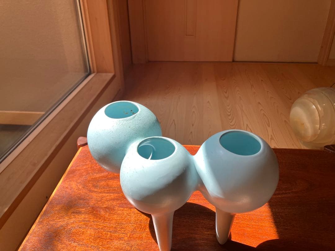 フラワーベース　JAPANビンテージ　モダンアート　陶器　花器　インテリア