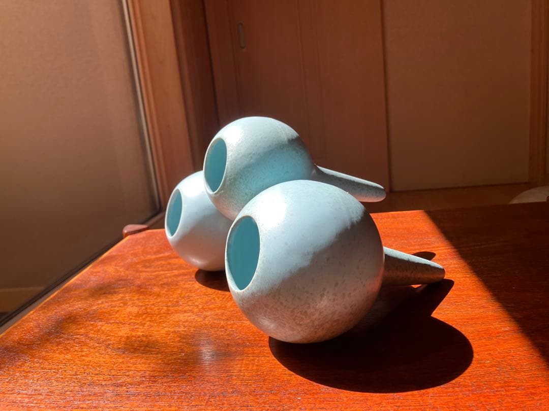 フラワーベース　JAPANビンテージ　モダンアート　陶器　花器　インテリア