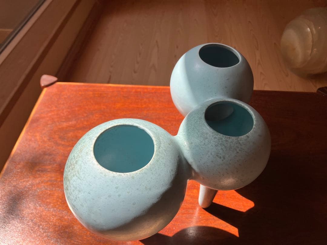 フラワーベース　JAPANビンテージ　モダンアート　陶器　花器　インテリア