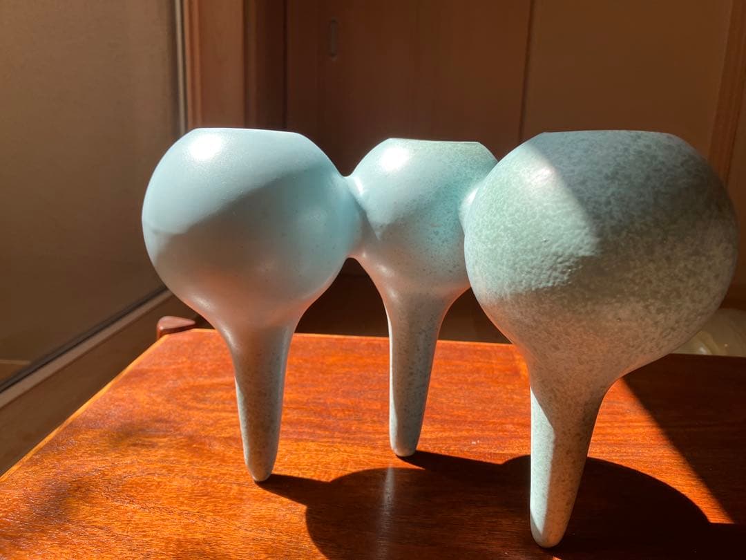 フラワーベース　JAPANビンテージ　モダンアート　陶器　花器　インテリア