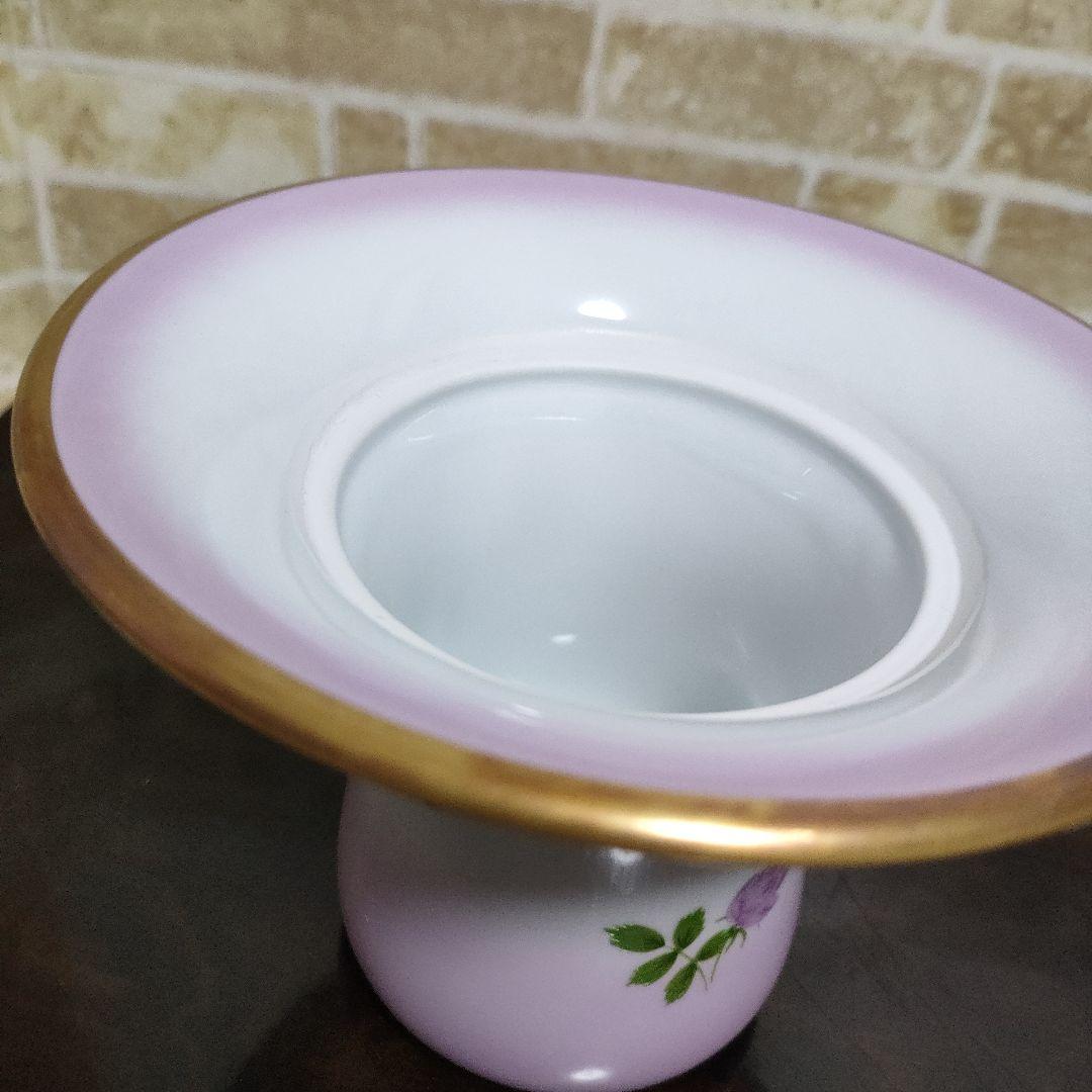 【希少】有田焼 宮内庁御用達 深川製磁 君島一郎 ローズボール 花器