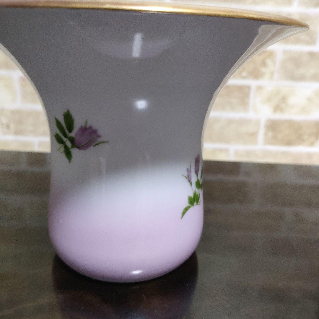 【希少】有田焼 宮内庁御用達 深川製磁 君島一郎 ローズボール 花器