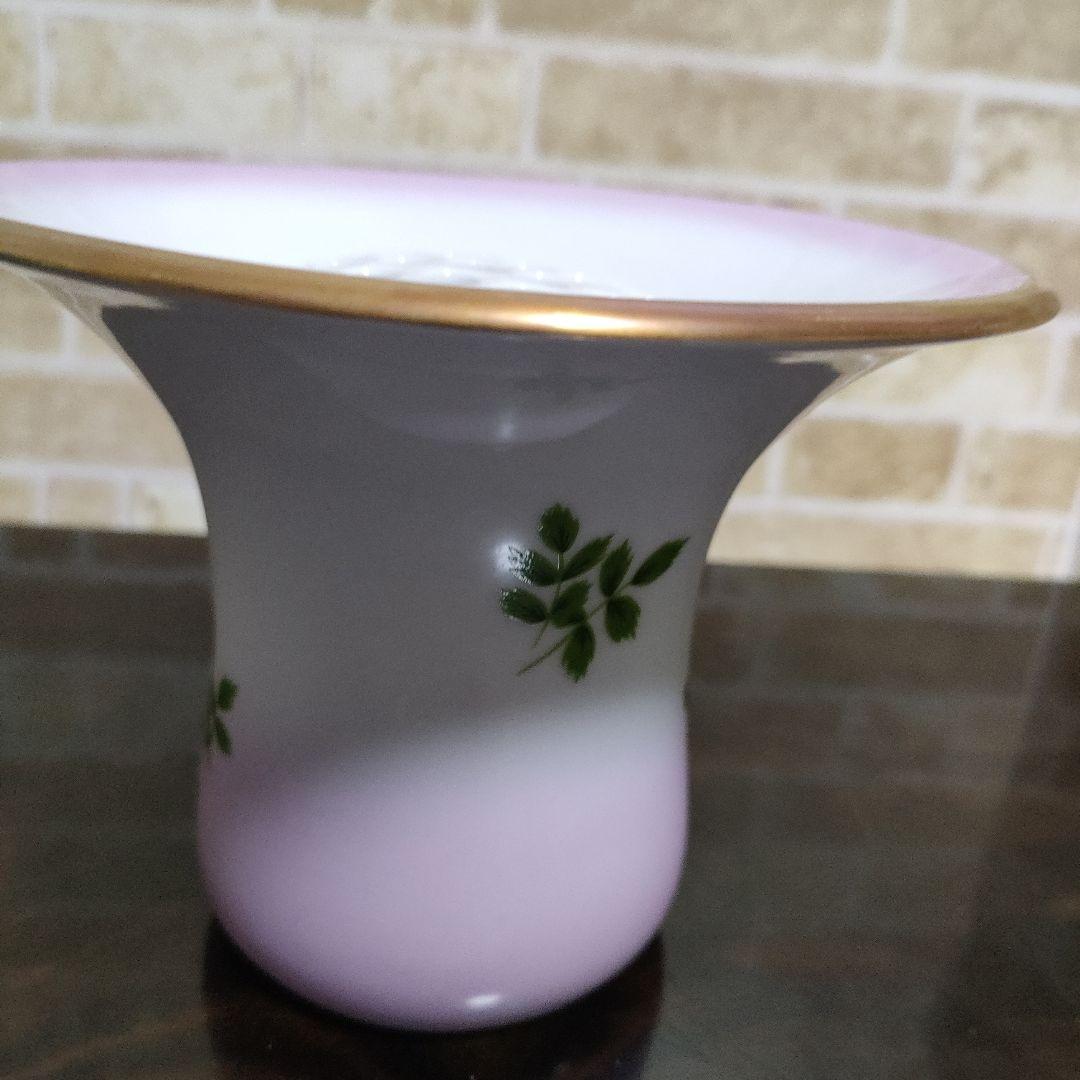 【希少】有田焼 宮内庁御用達 深川製磁 君島一郎 ローズボール 花器