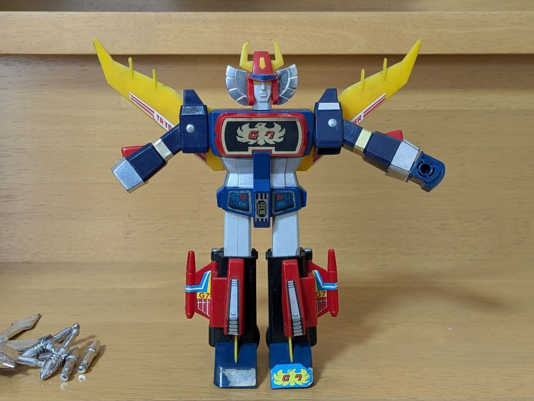 当時の物　無敵ロボ　トライダーG7 超合金