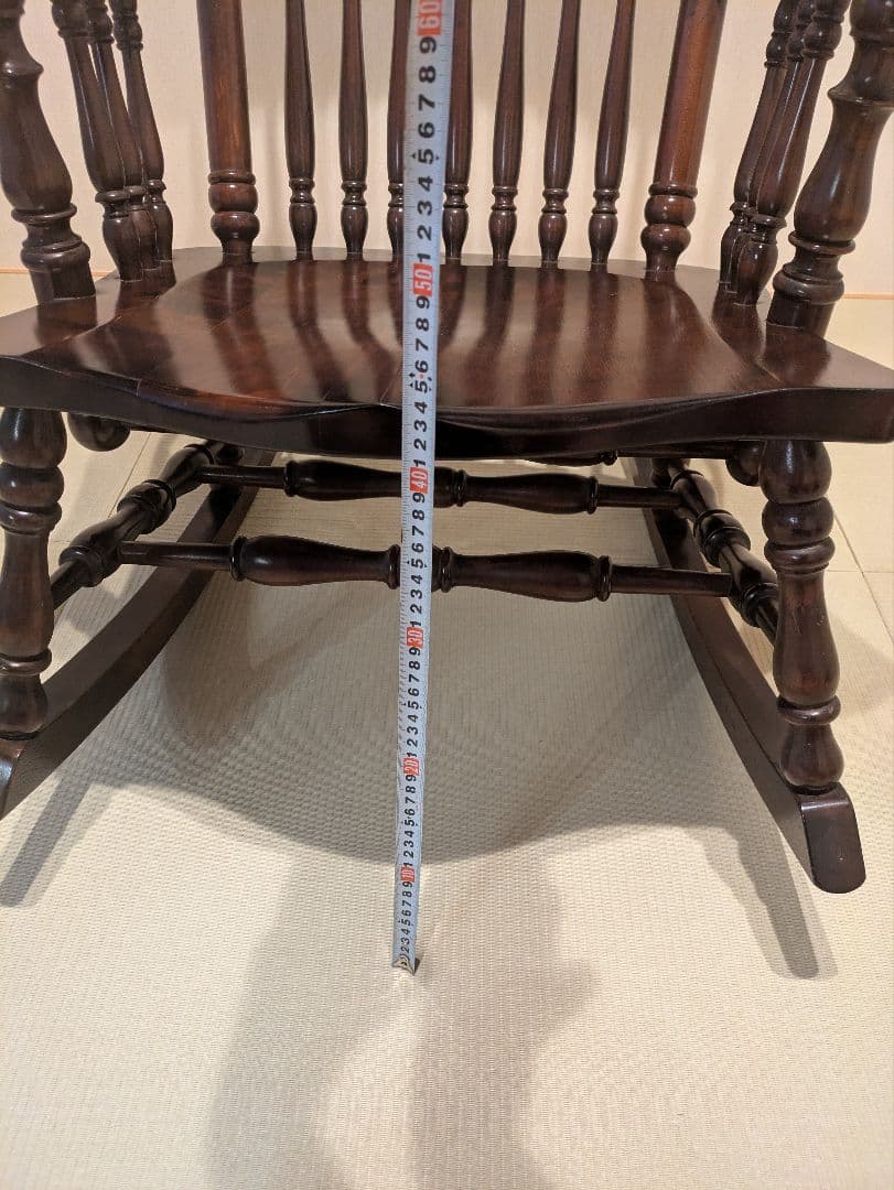 【松本民芸家具】 ロッキングチェア ミズメ桜 揺り椅子 304F型 刻印無」