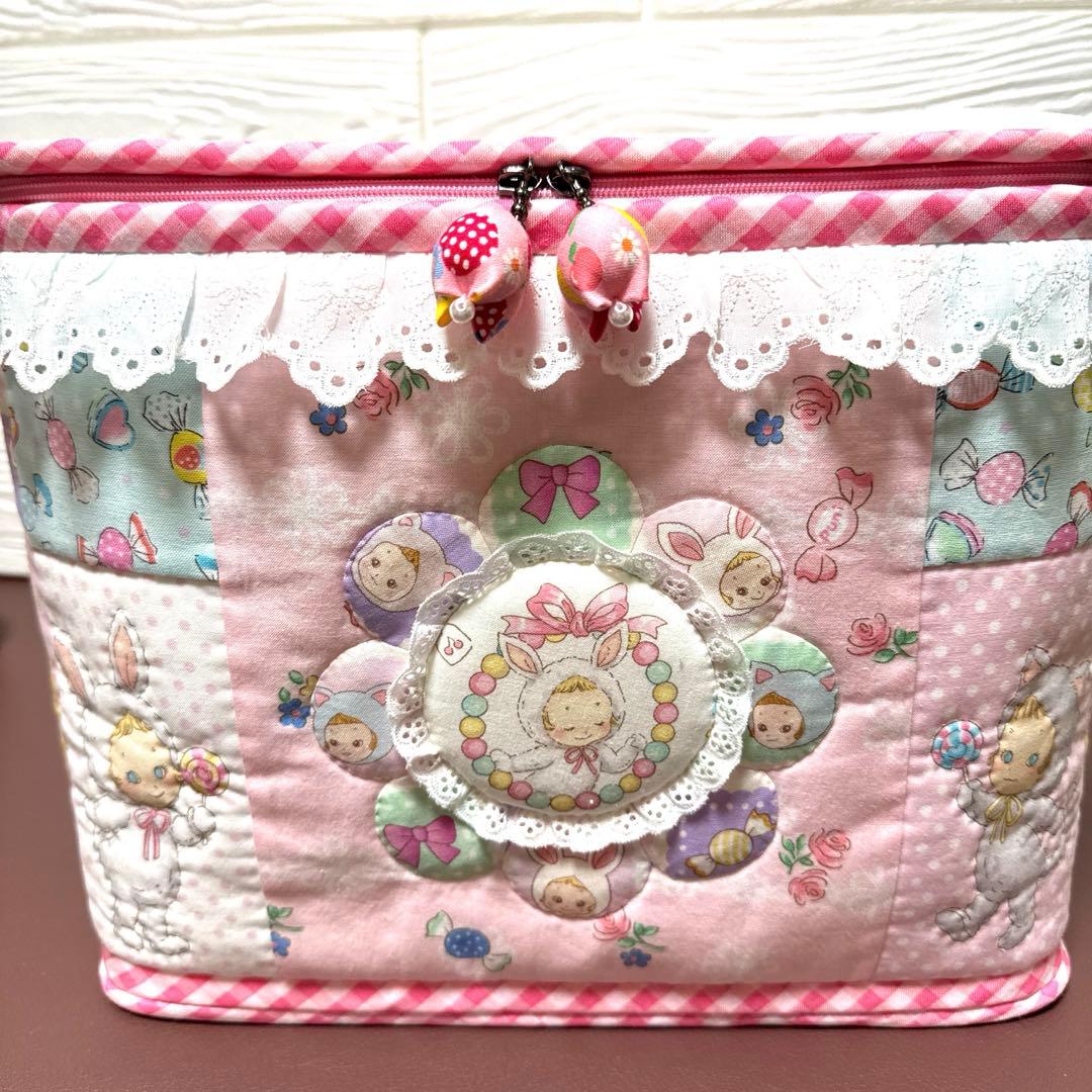 れい様・ぷにぷにキャンディ特大サイズバニティーポーチ1点ピンク系