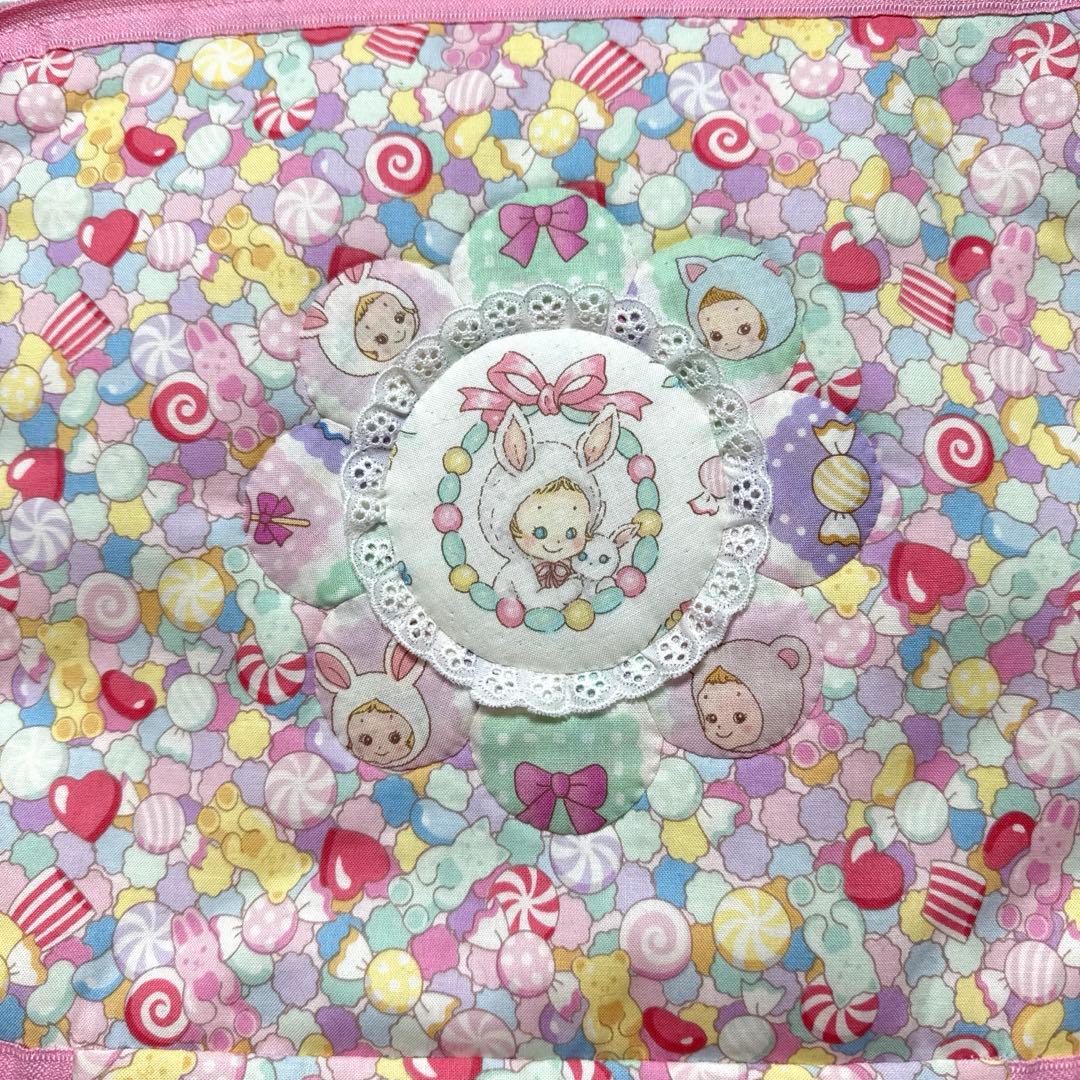 れい様・ぷにぷにキャンディ特大サイズバニティーポーチ1点ピンク系