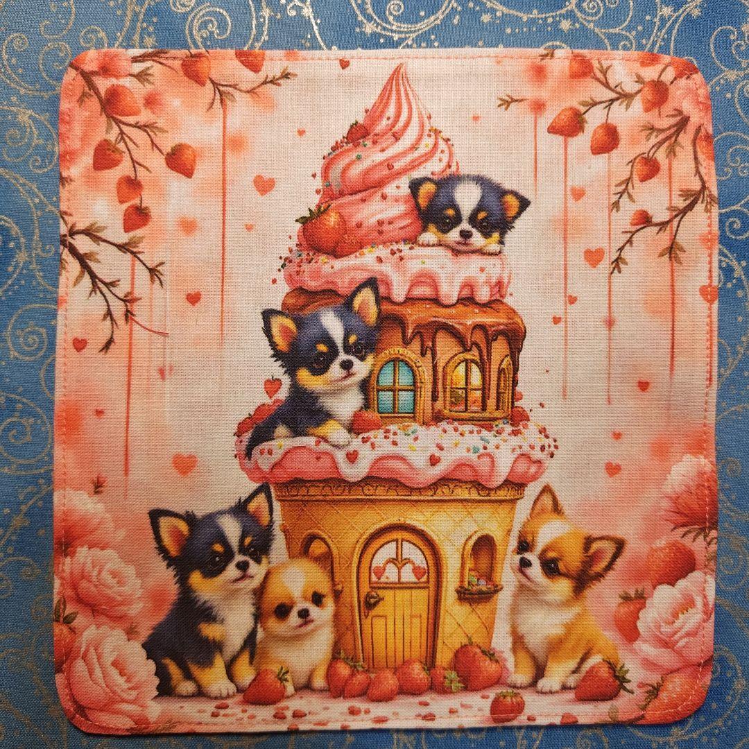 マチャ抹茶さま専用　ハンカチ　チワワちゃん柄　　19枚