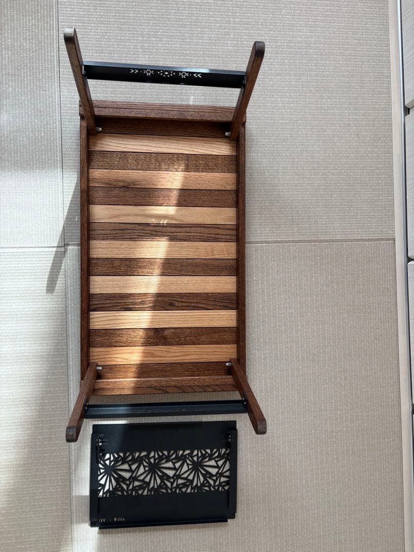 KIMICAMP ゼブラテーブル アイアンプレート IT05 セット　美品