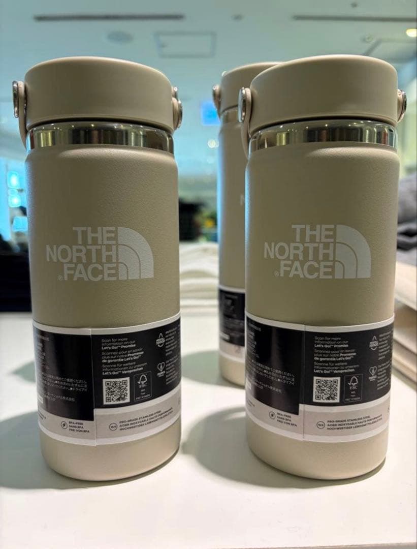 ノースフェイス　ハイドロフラスク　コラボ希少ボトル数量限定473ml 白黒グレー