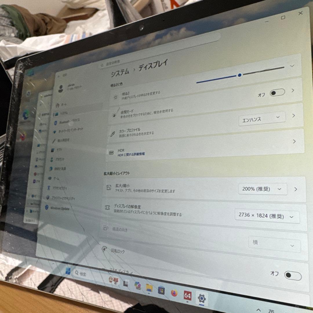 Windowssurface pro6 タブレット 本体 画面割れあり