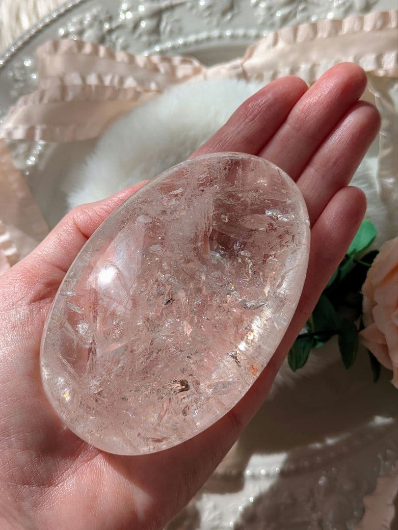 Big 283ｇ 高品質♡ピンクアゼツライト（通称） ピンククォーツ♡ パーム