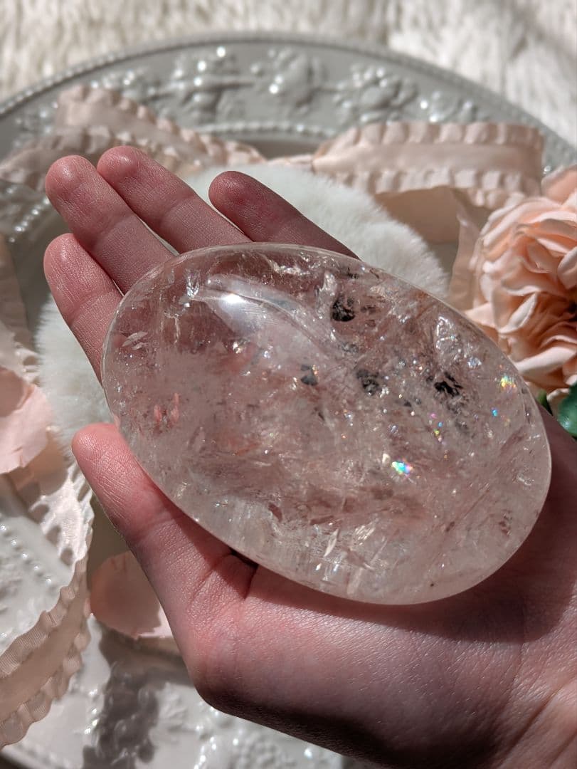 Big 283ｇ 高品質♡ピンクアゼツライト（通称） ピンククォーツ♡ パーム