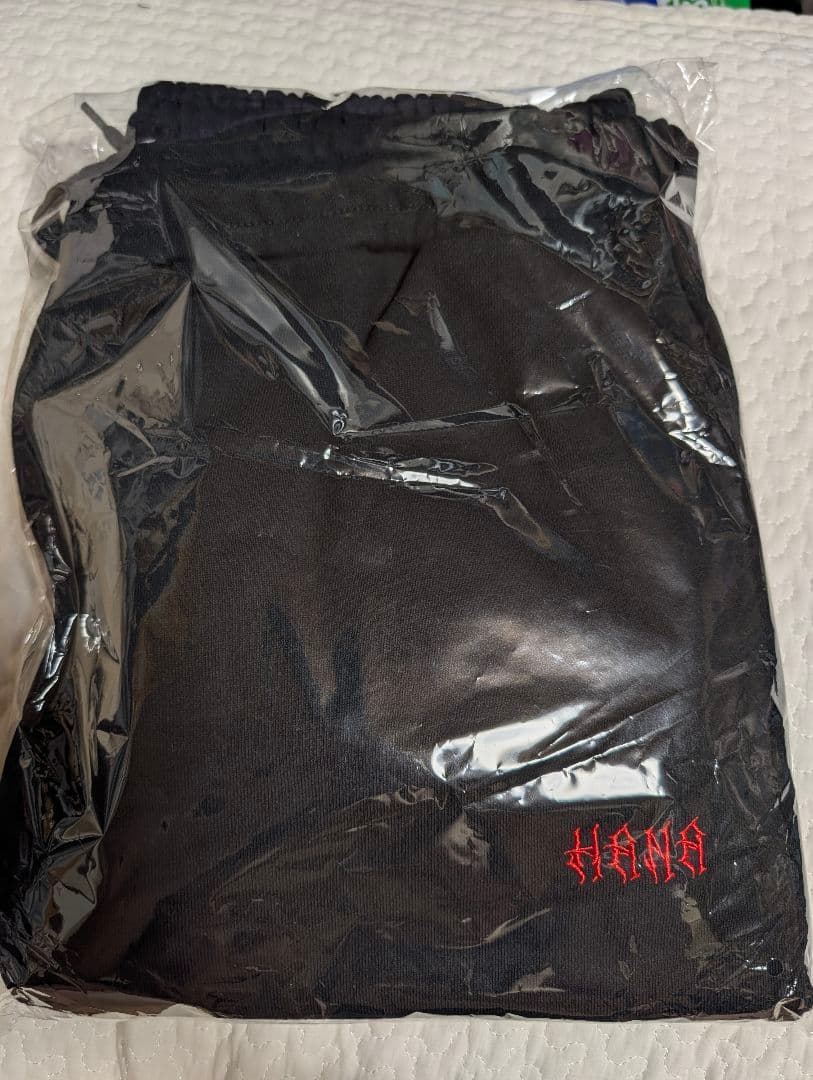 HANA ロゴ刺繍 スエットパンツL