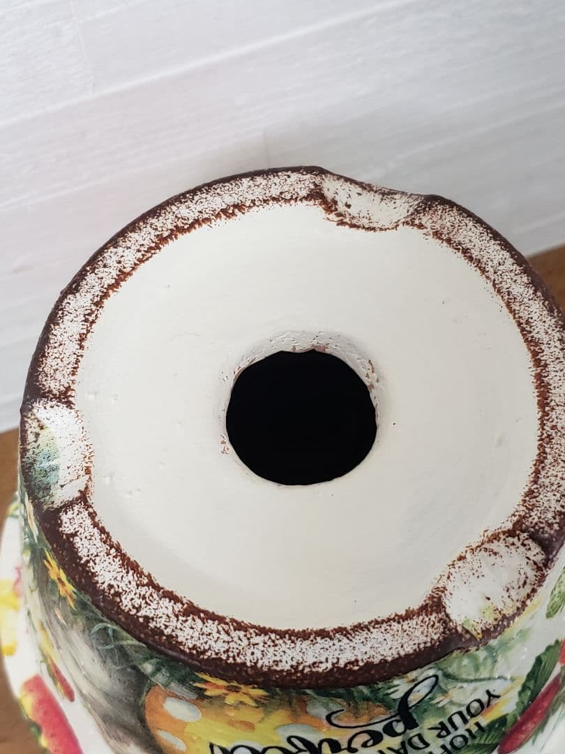 オーダーOK☘️【738】リメイク鉢☆三河焼素焼き鉢　4.5号鉢