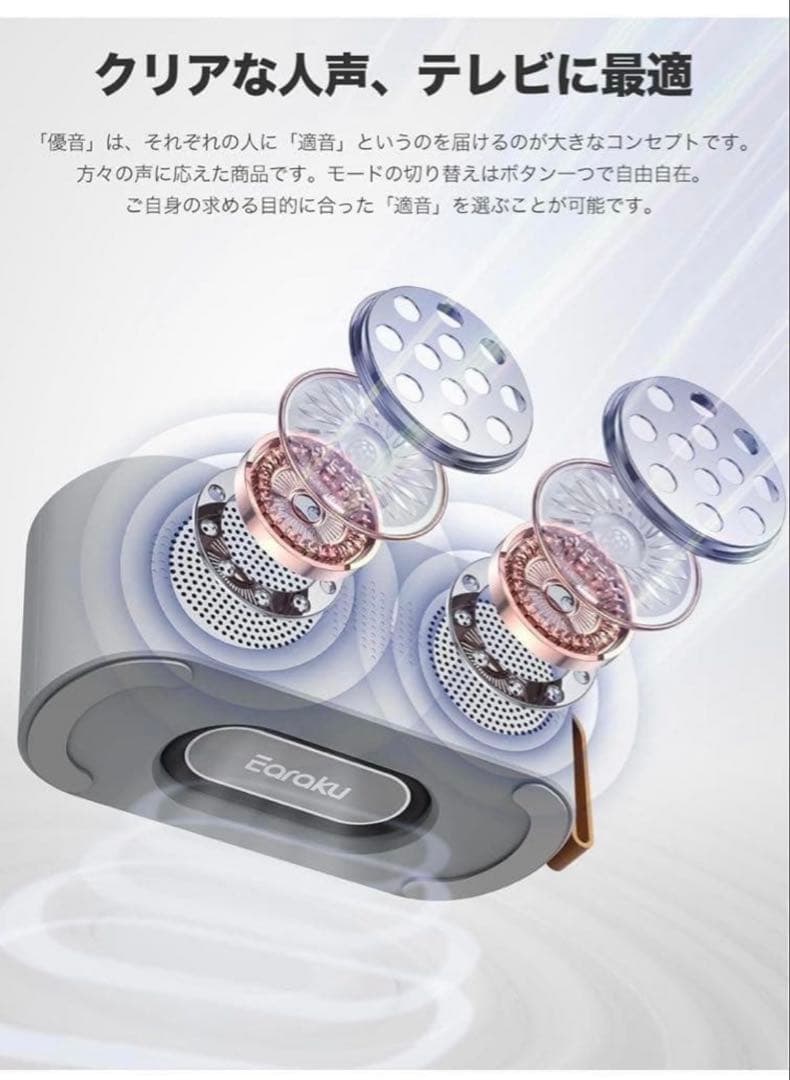 手元スピーカー テレビ用　Bluetooth ワイヤレス接続 プレゼント