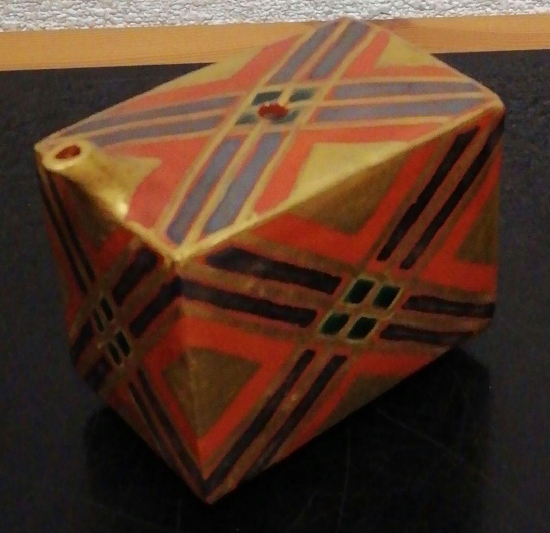 国領寿人　金銀　幾何　文様　水滴　共箱