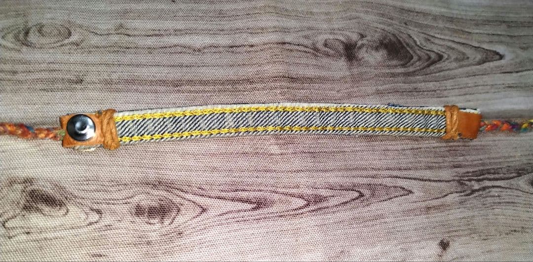 オルティガ　ネイティブ風　デニムミサンガ①